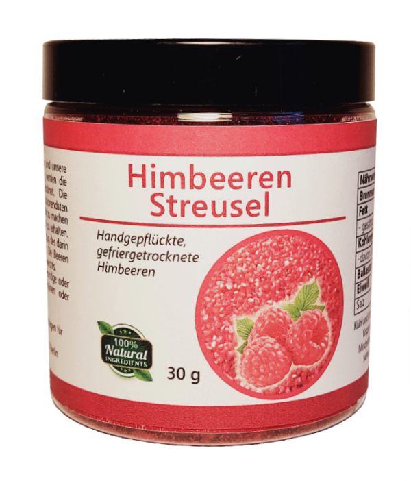Himbeeren gefriergetrocknet Streusel 30 g