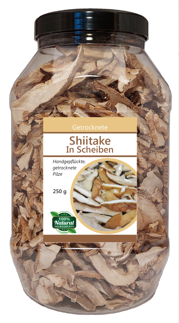 Shiitake Scheiben getrocknet 250 g